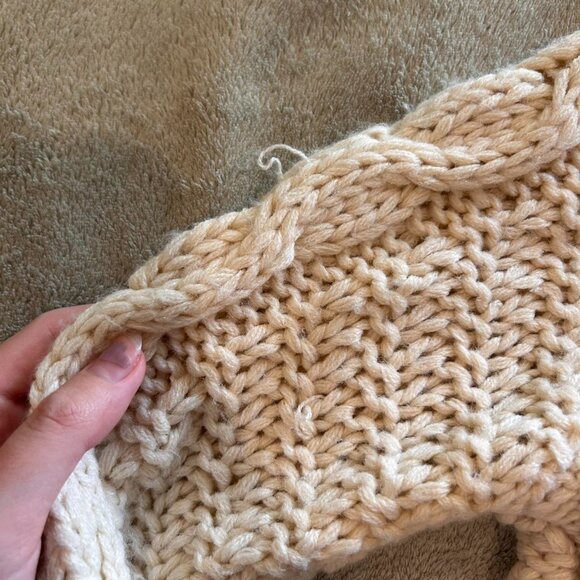 No Boundaries Women's Cream and White Jumper - Picture 6 of 6